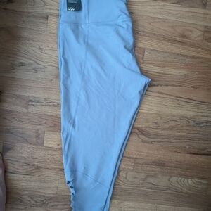 NWT All In Motion Women's Sky Blue Leggings With Cutout Leg Detail